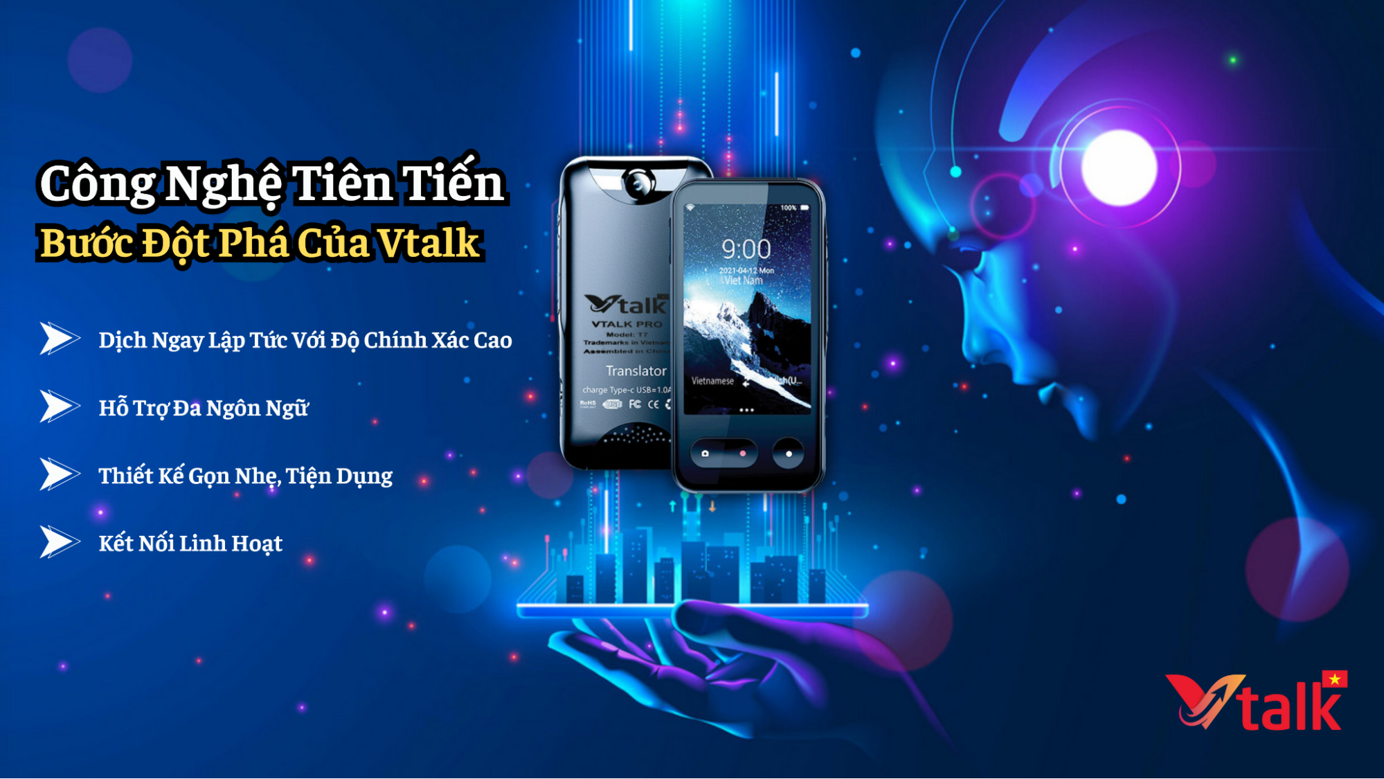 Sản Phẩm Phiên Dịch Vtalk Được Phân Phối Của Đại Lý Ủy Quyền Viettel