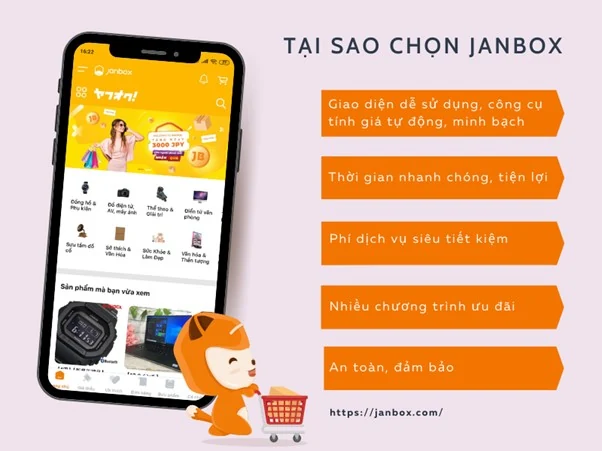 Janbox - Chuyên dịch vụ đấu giá Yahoo Auction Nhật đơn giản, tiết kiệm