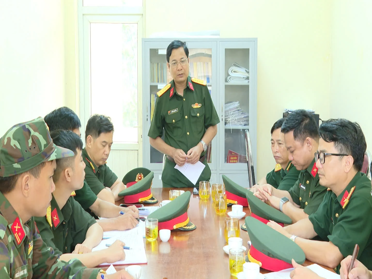Kiểm tra công tác phòng chống bão số 3 tại một số đơn vị thuộc Bộ CHQS tỉnh