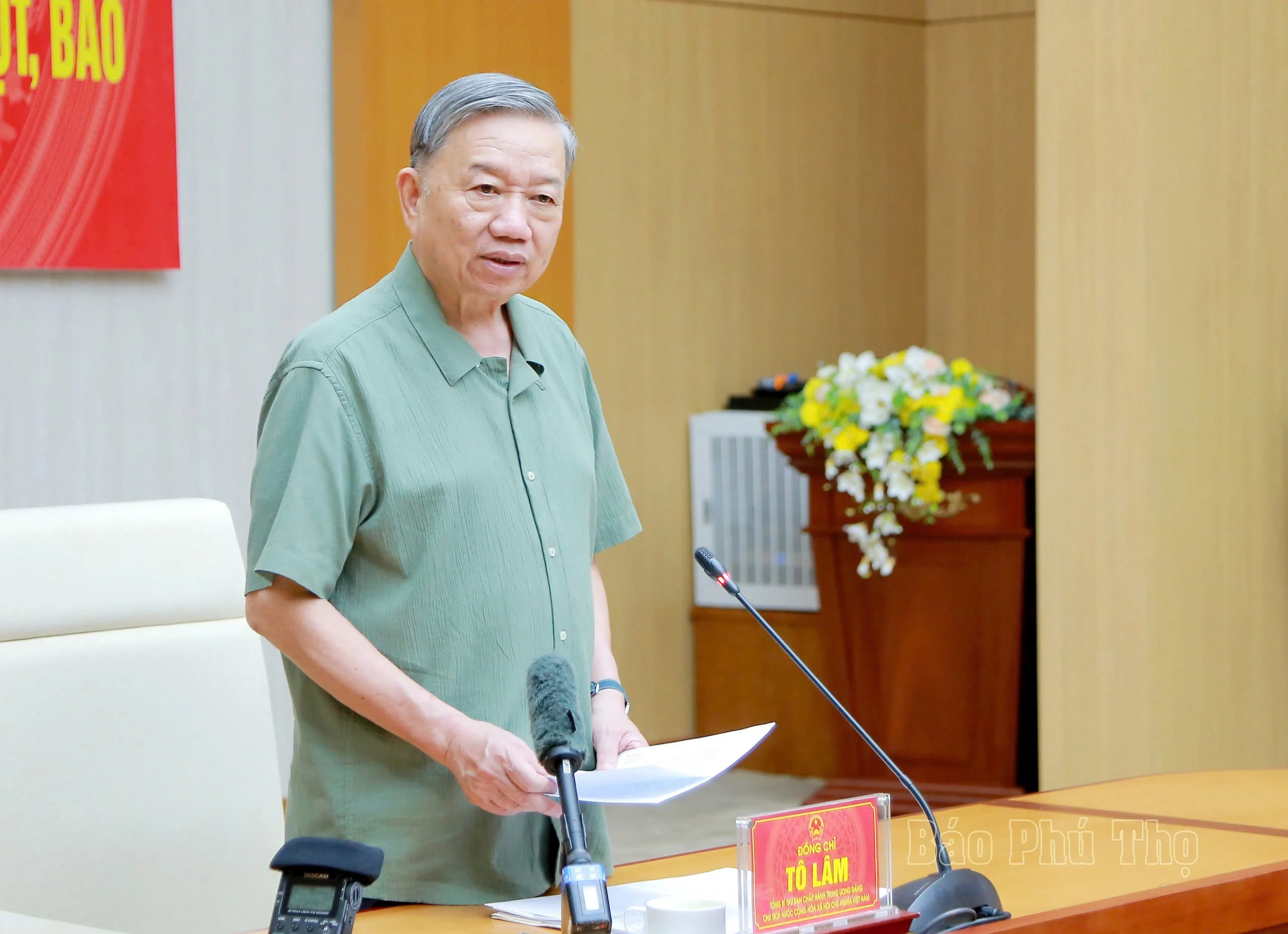 Tổng Bí thư, Chủ tịch nước Tô Lâm kiểm tra công tác khắc phục hậu quả cơn bão số 3 tại Phú Thọ