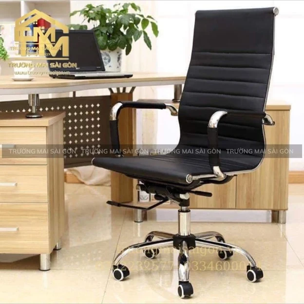 Ghế xoay văn phòng bọc da chân Inox: Khám phá nguồn cung từ tổng kho lớn nhất tại TP Hồ Chí Minh