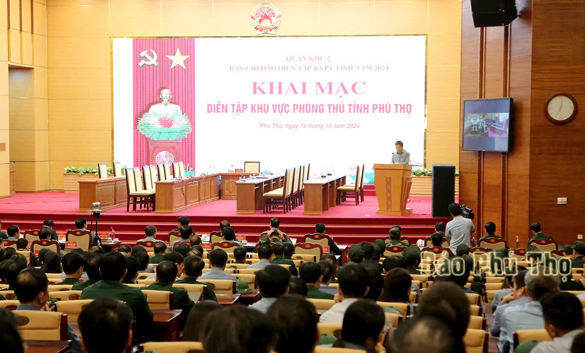 Opening of the 2024 Phu Tho Provincial Defense Zone Exercise