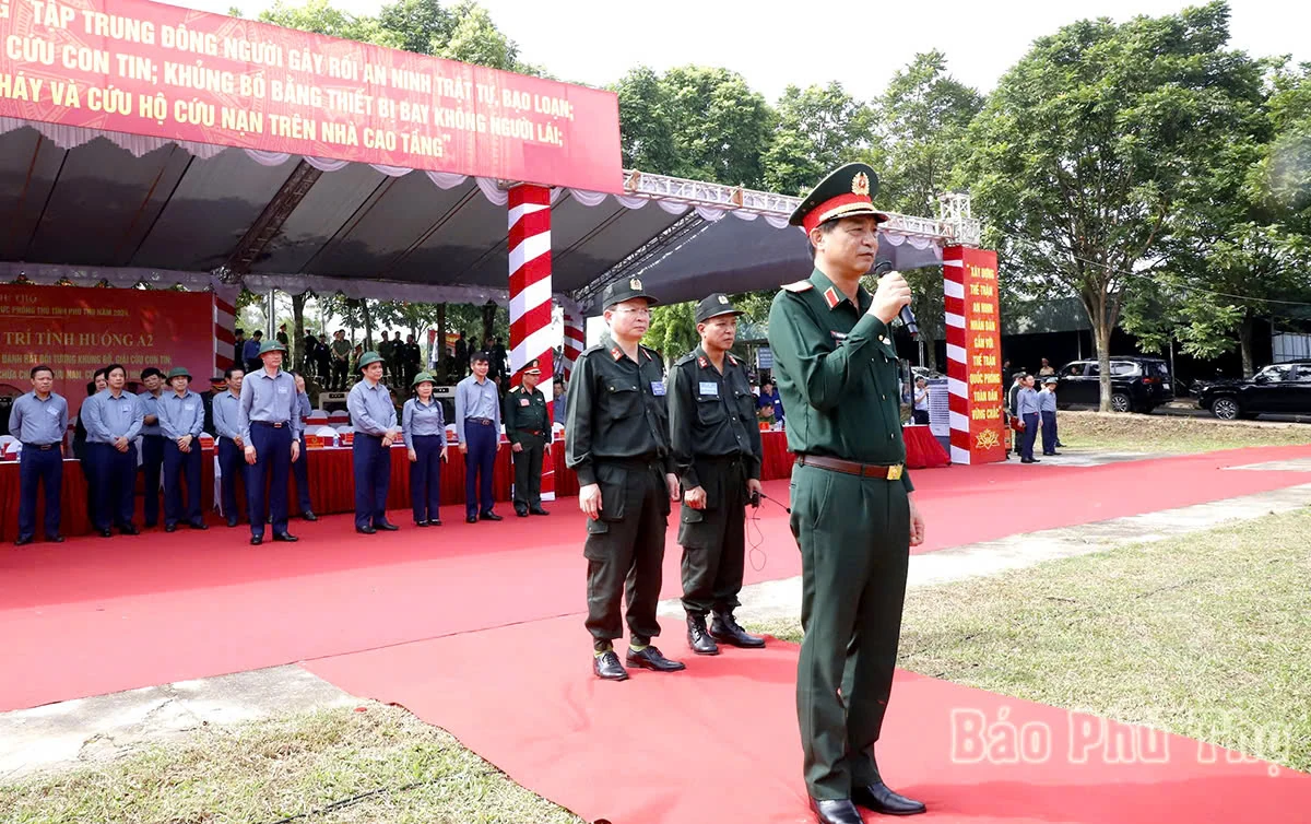 Opening of the 2024 Phu Tho Provincial Defense Zone Exercise