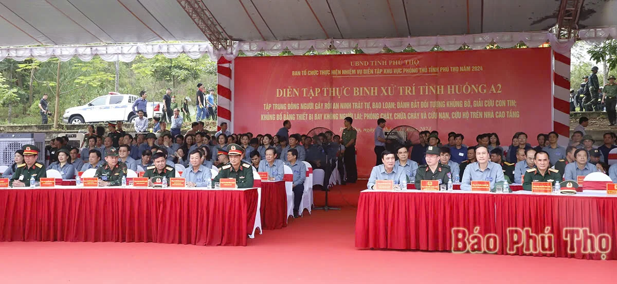 Opening of the 2024 Phu Tho Provincial Defense Zone Exercise