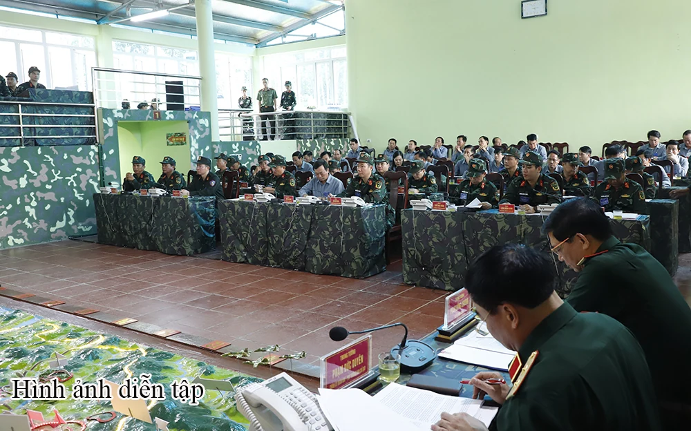 Tổ chức thành công thực binh xử lý tình huống A2 trong diễn tập khu vực phòng thủ tỉnh năm 2024