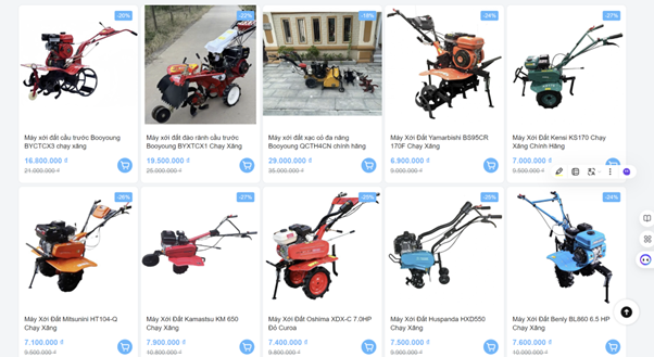 Máy xới đất mini chính hãng giá tốt tại Nhất Minh Mart