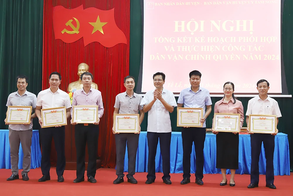 Huyện Tam Nông tổng kết công tác Dân vận chính quyền năm 2024