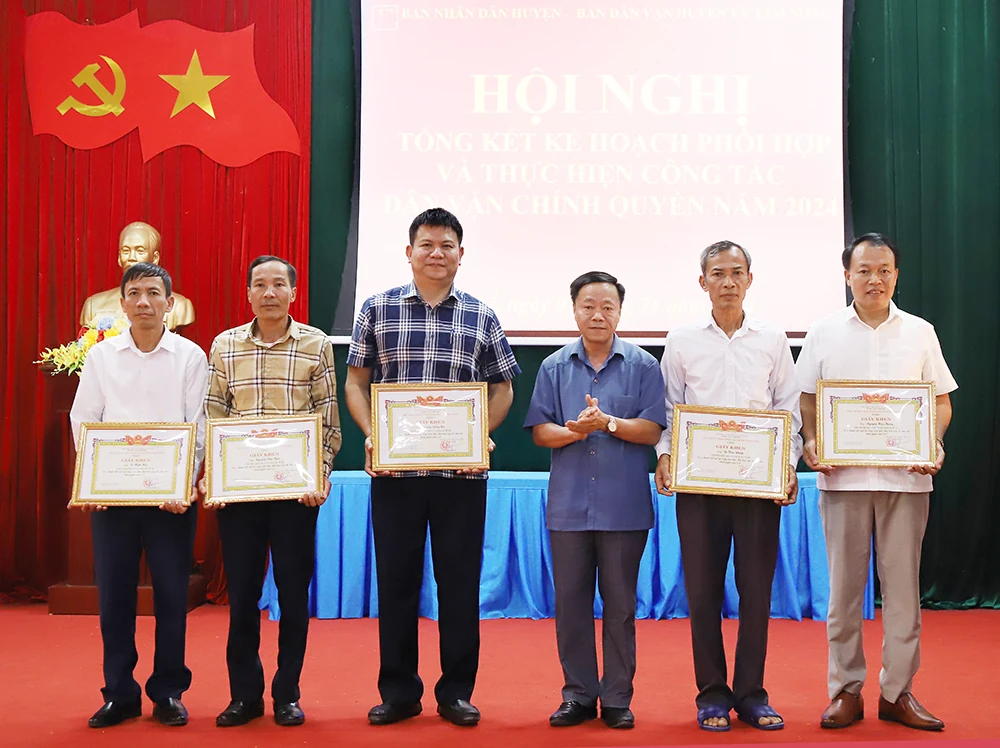 Huyện Tam Nông tổng kết công tác Dân vận chính quyền năm 2024