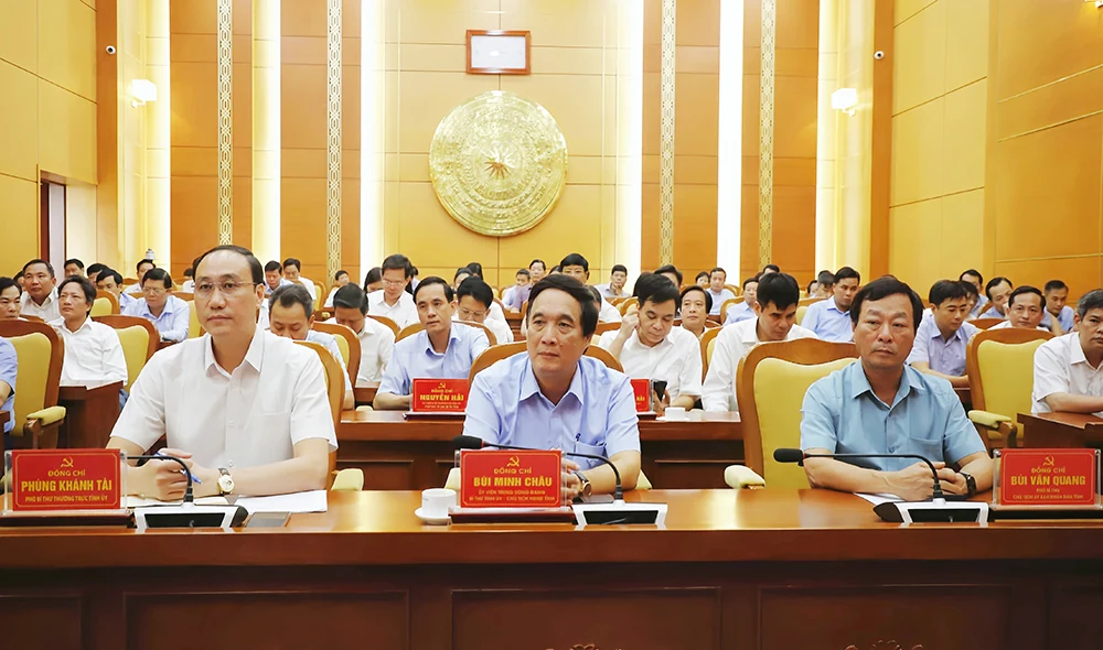 Quán triệt các văn bản mới của Trung ương và thực hiện quy trình rà soát, bổ sung quy hoạch cán bộ tỉnh