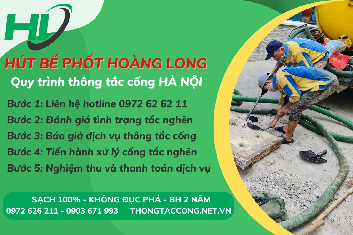 Top 1 công ty thông tắc cống tại Hà Nội uy tín, chuyên nghiệp