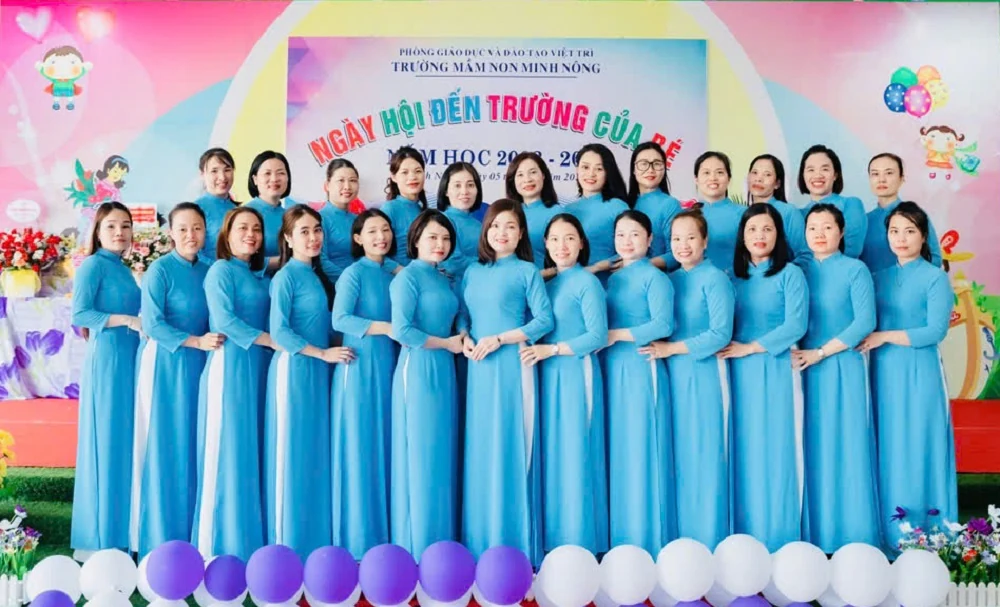 Trường Mầm non Minh Nông: 40 năm nâng cánh ước mơ