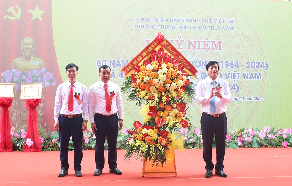 Trường THCS Thụy Vân kỷ niệm 60 năm thành lập