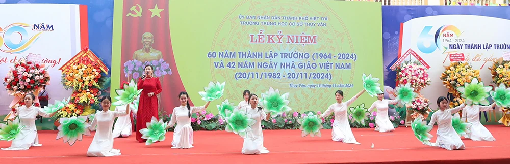 Trường THCS Thụy Vân kỷ niệm 60 năm thành lập
