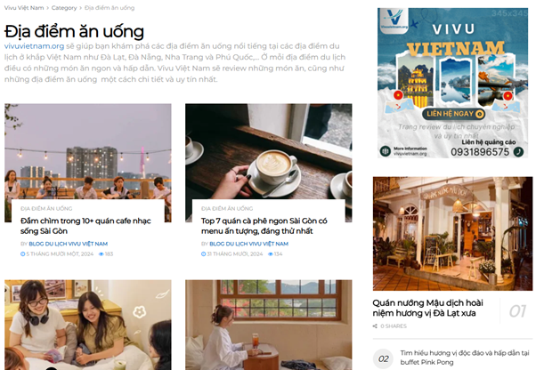 Vivu Việt Nam - Kênh thông tin về du lịch cực kỳ bổ ích