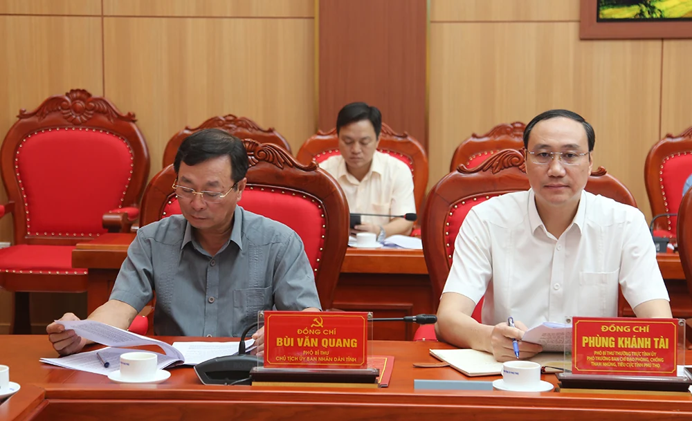 Công bố Dự thảo Báo cáo kết quả kiểm tra tại Ban Thường vụ Tỉnh ủy Phú Thọ