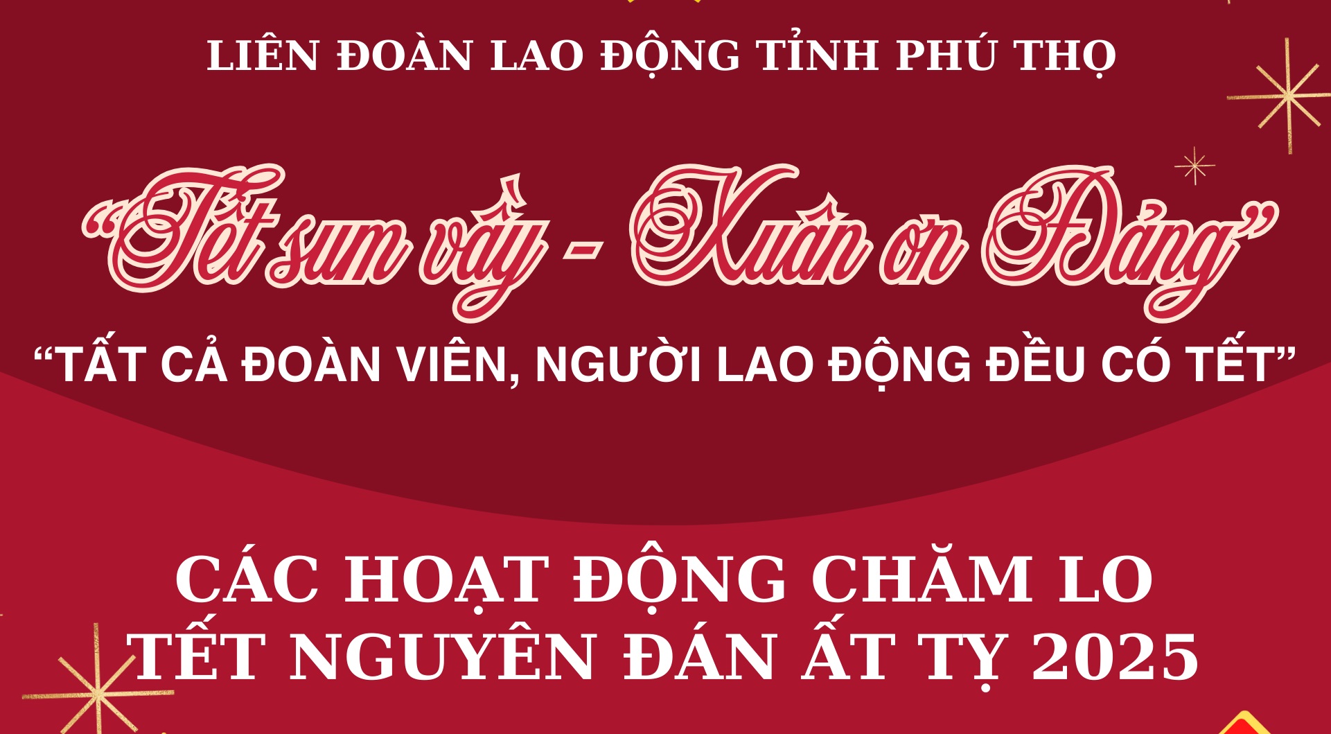 Tổ chức các hoạt động chăm lo cho đoàn viên, người lao động dịp Tết Nguyên đán Ất Tỵ 2025