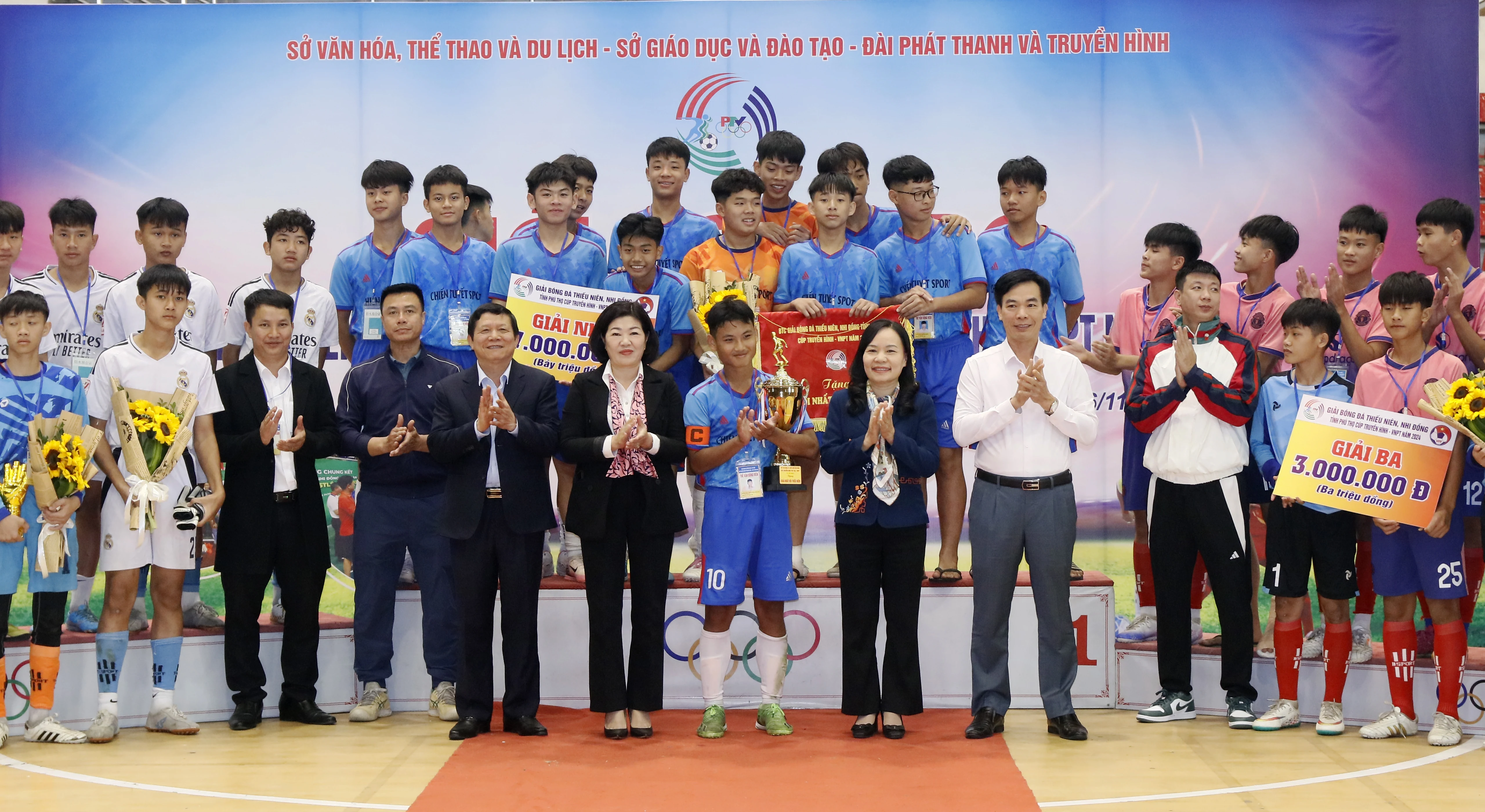 Viet Tri City won the 2024 Phu Tho Provincial Television Cup - VNPT Youth and Children Football Tournament
