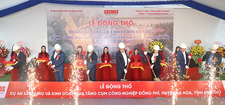 Groundbreaking ceremony of the project “Construction and business of infrastructure of Dong Phi Industrial Cluster”