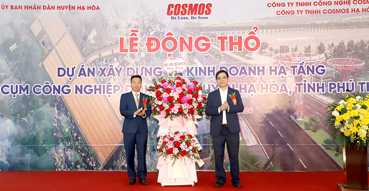 Groundbreaking ceremony of the project “Construction and business of infrastructure of Dong Phi Industrial Cluster”