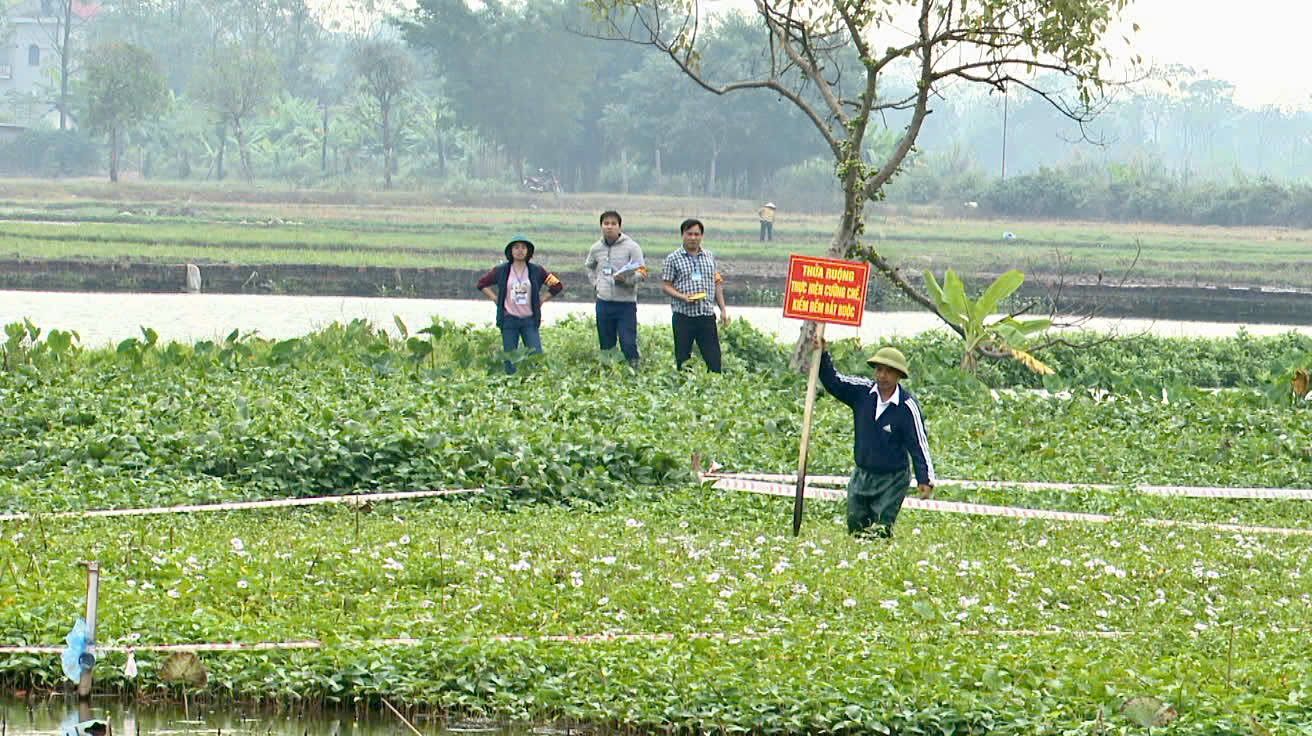 Tổ chức cưỡng chế thực hiện Quyết định kiểm đếm bắt buộc tại xã Xuân Huy