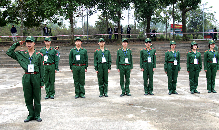 Khai mạc Hội thi Giáo dục quốc phòng an ninh học sinh cấp THPT tỉnh Phú Thọ