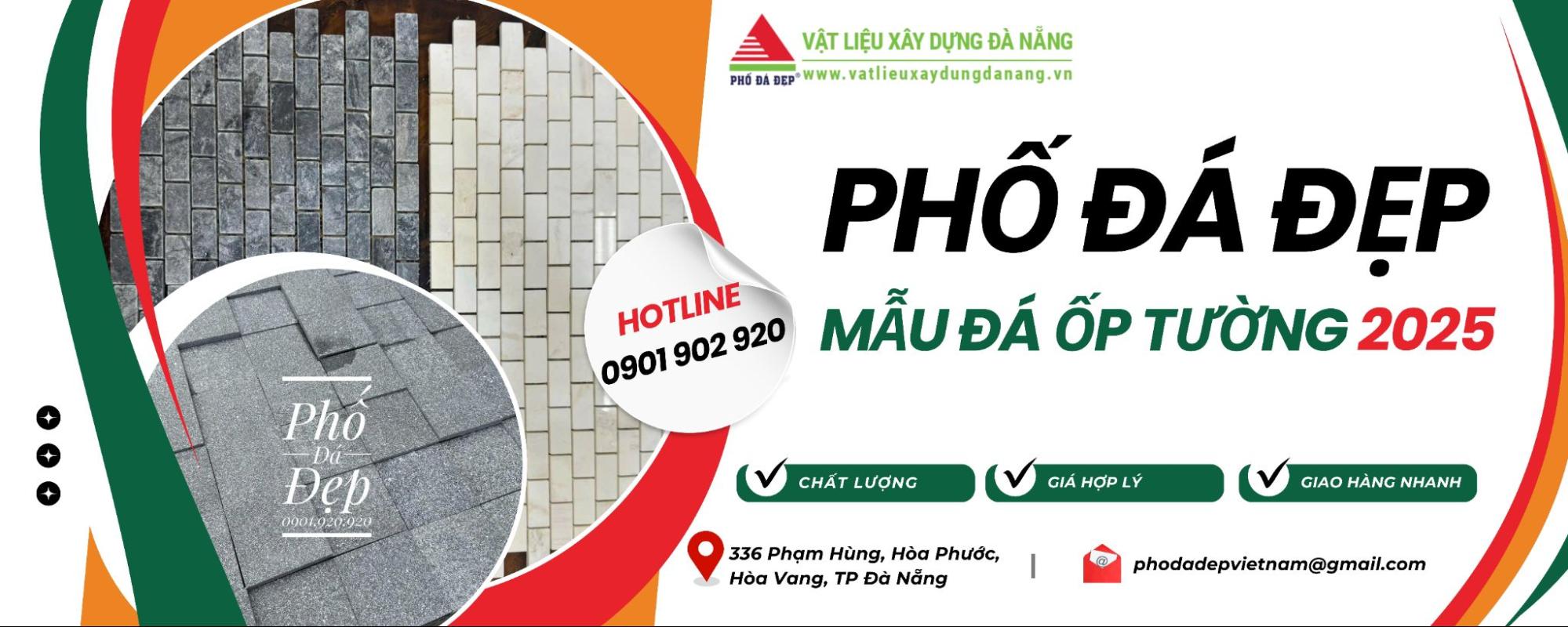 Mẫu đá ốp tường siêu hot 2025 tại Phố Đá Đẹp