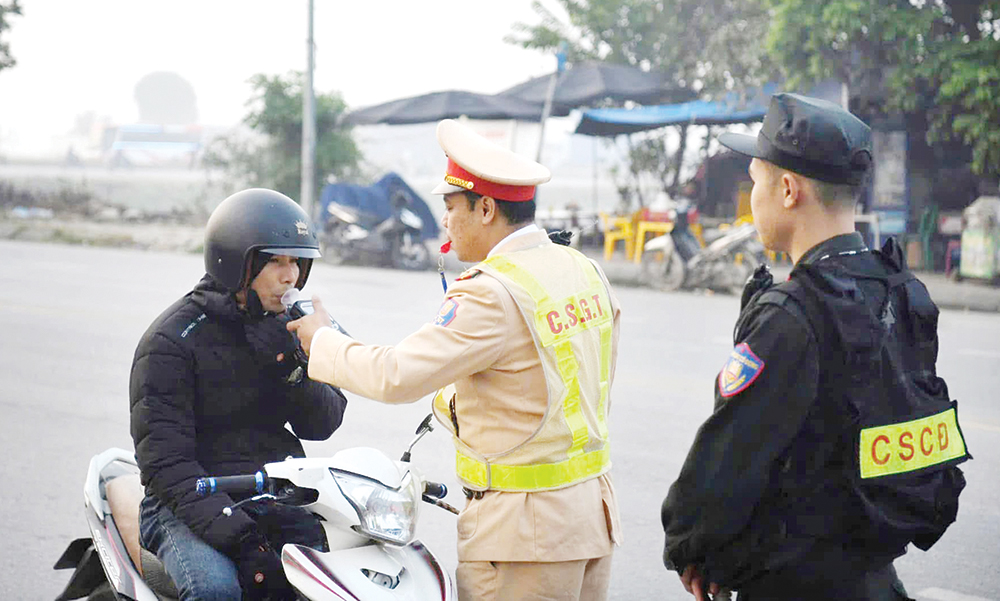 Quyết liệt xử lý vi phạm nồng độ cồn