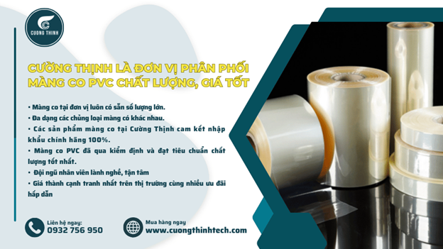 Màng co PVC bọc chai - Giải pháp đóng gói an toàn, hiệu quả