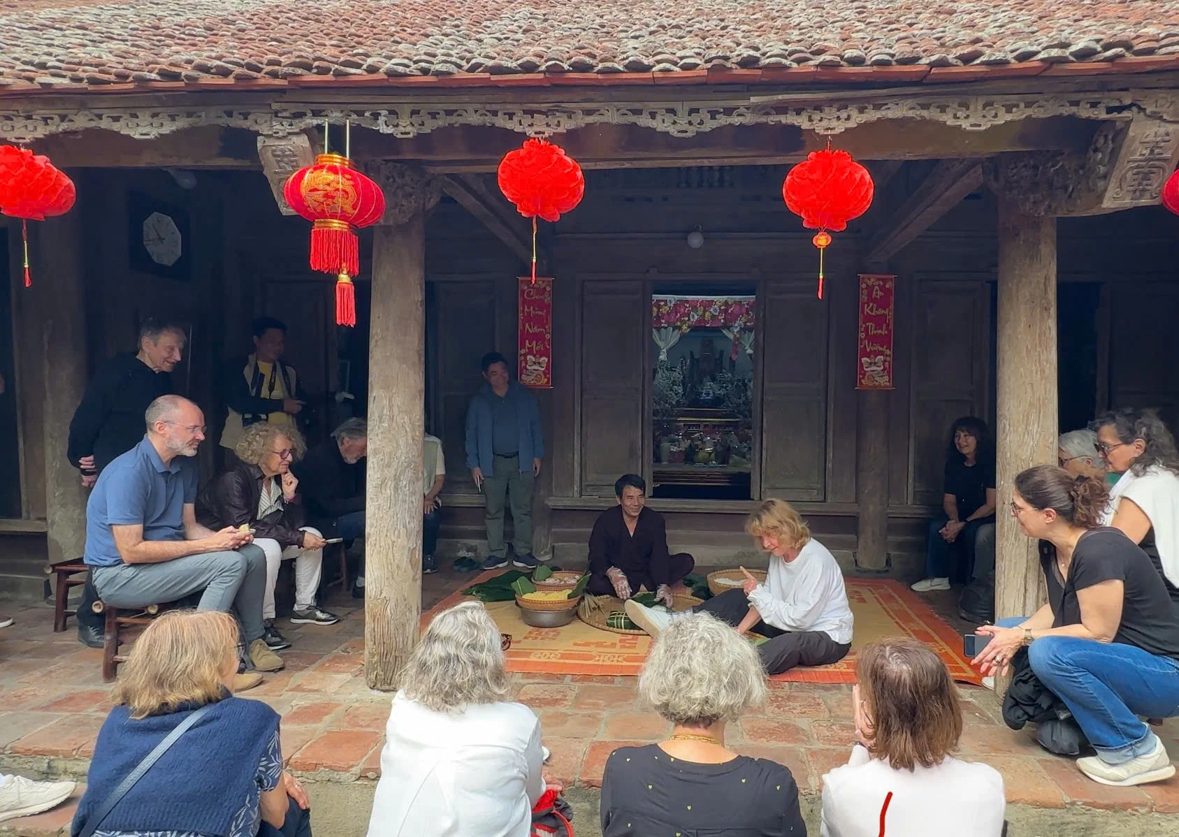 International visitors enjoy exploring tourism in Hung Lo ancient village