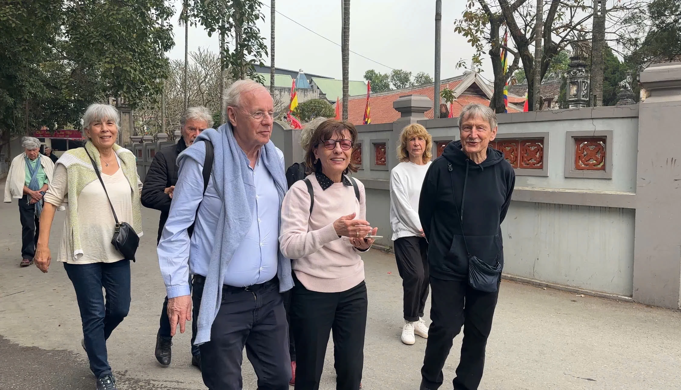 International visitors enjoy exploring tourism in Hung Lo ancient village