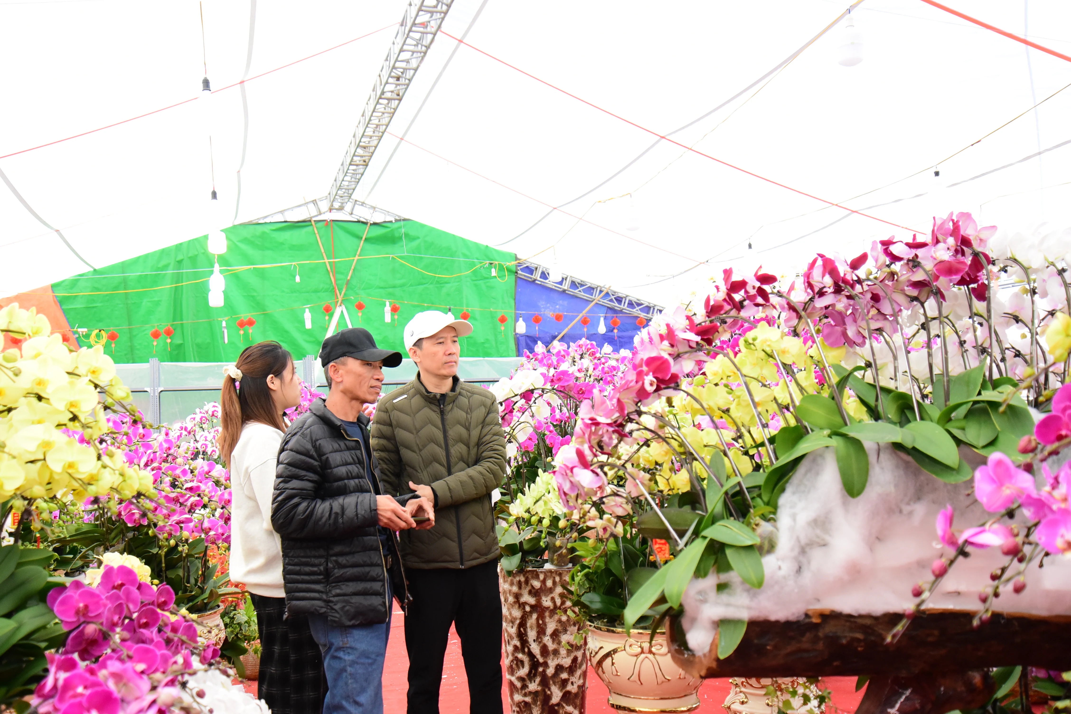 Vibrant Flower Market during Tet