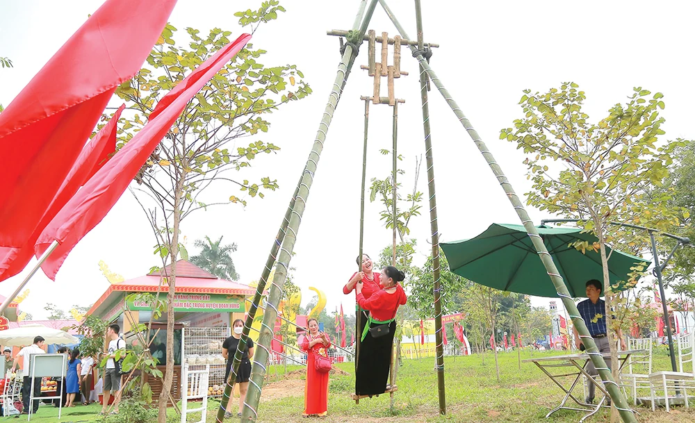 Swinging on Spring Day