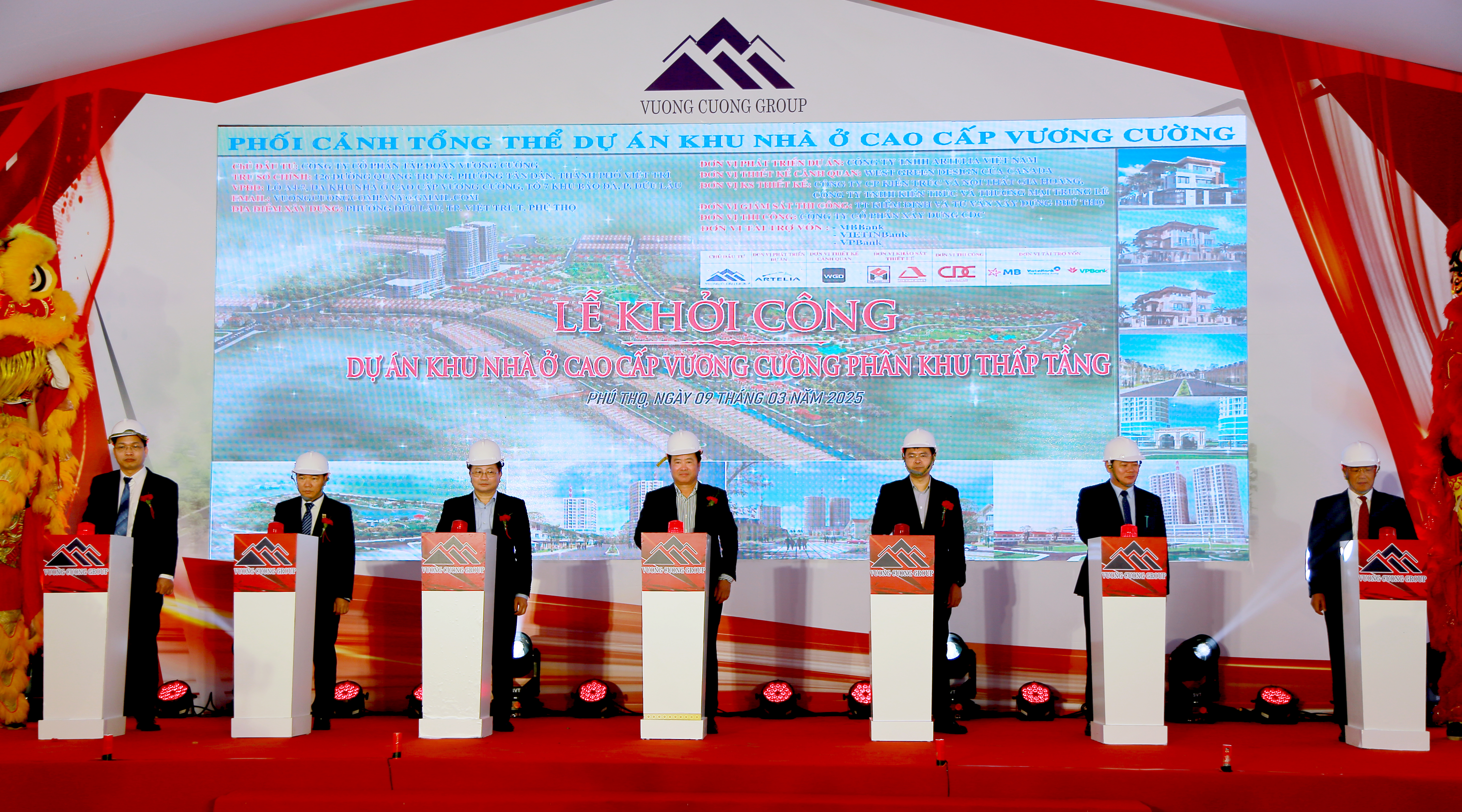 Groundbreaking ceremony for Vuong Cuong high-end residential project in low-rise area