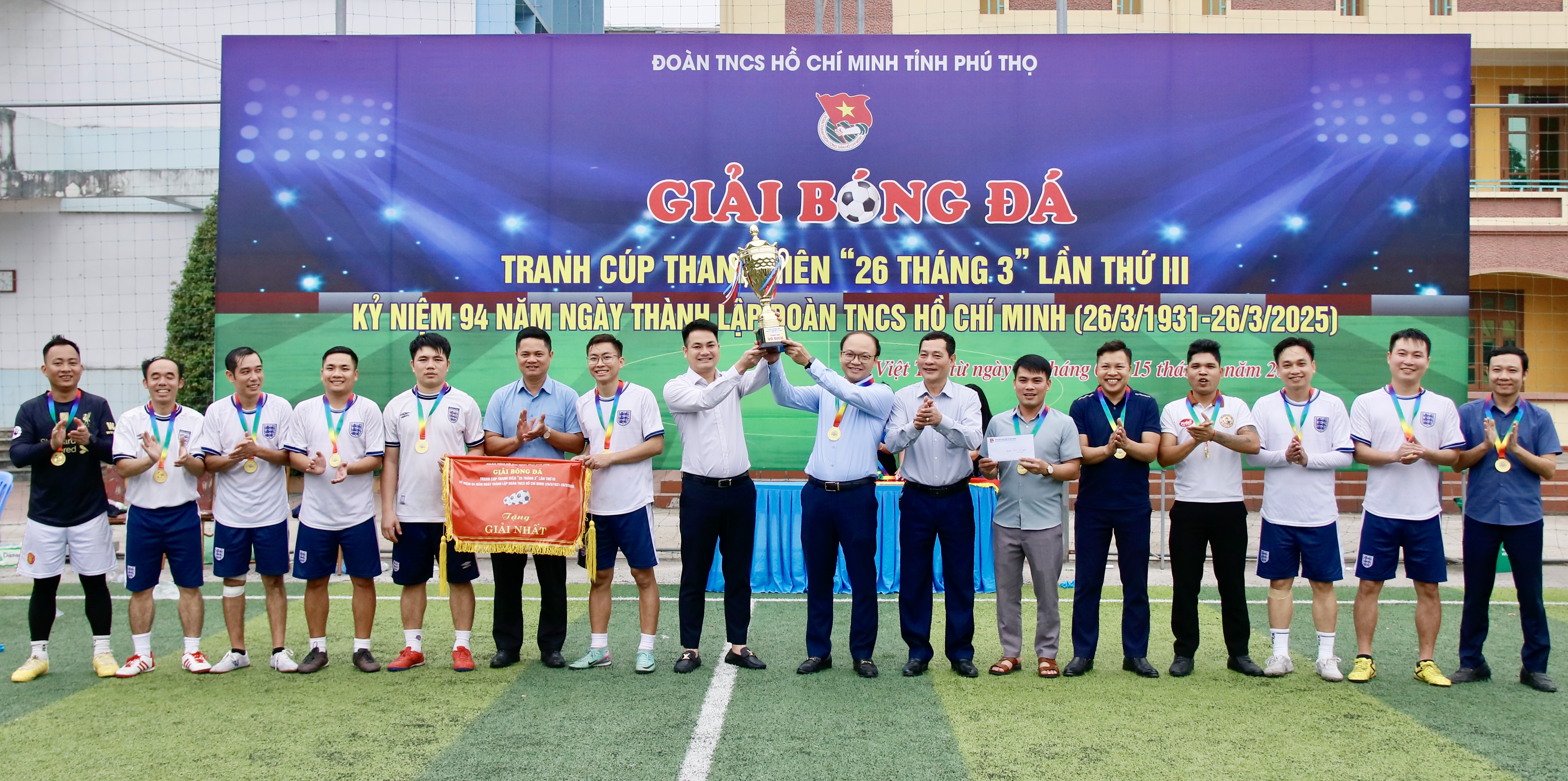 Huyện đoàn Lâm Thao vô địch Giải Bóng đá tranh Cúp Thanh niên “26 tháng 3”