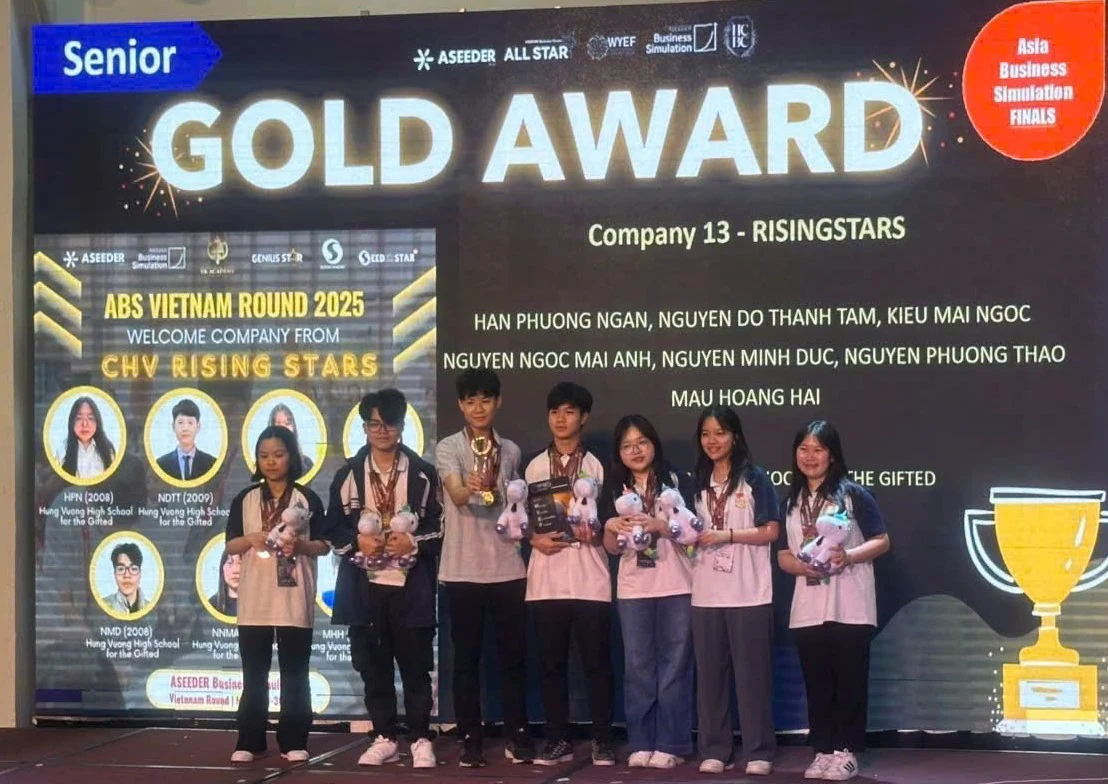 Students from Hung Vuong Specialized High School Win the ABS 2025 Gold Medal