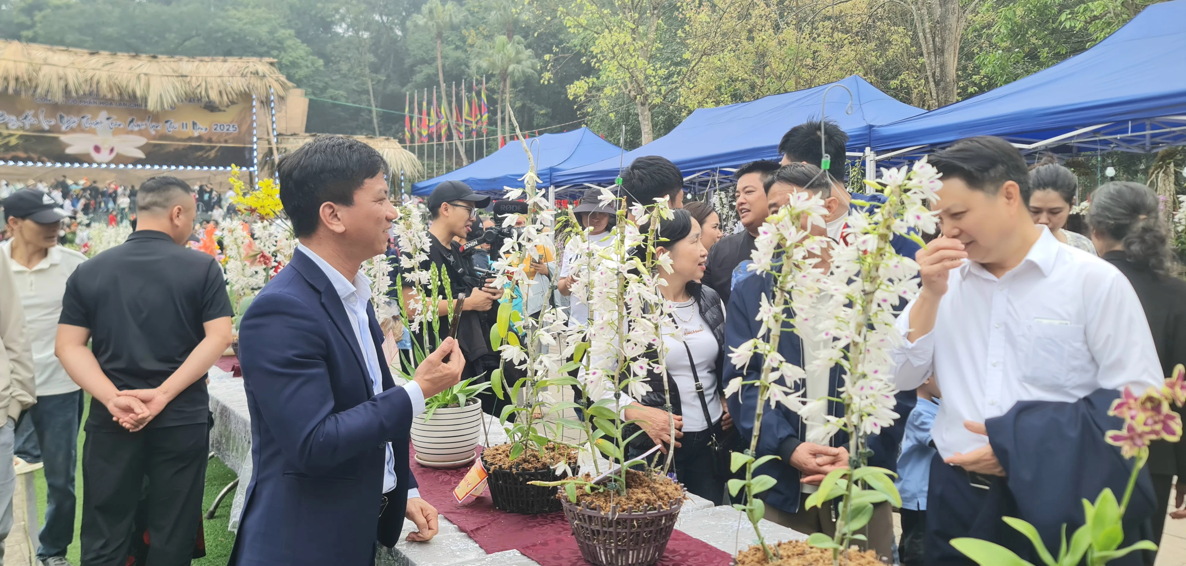 Mở cửa thêm thời gian tham quan Trưng bày hoa lan nghệ thuật lần thứ II