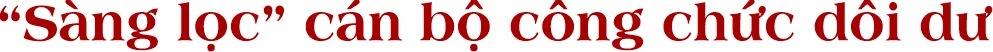 Kỳ 2: Tinh cán bộ, gọn bộ máy