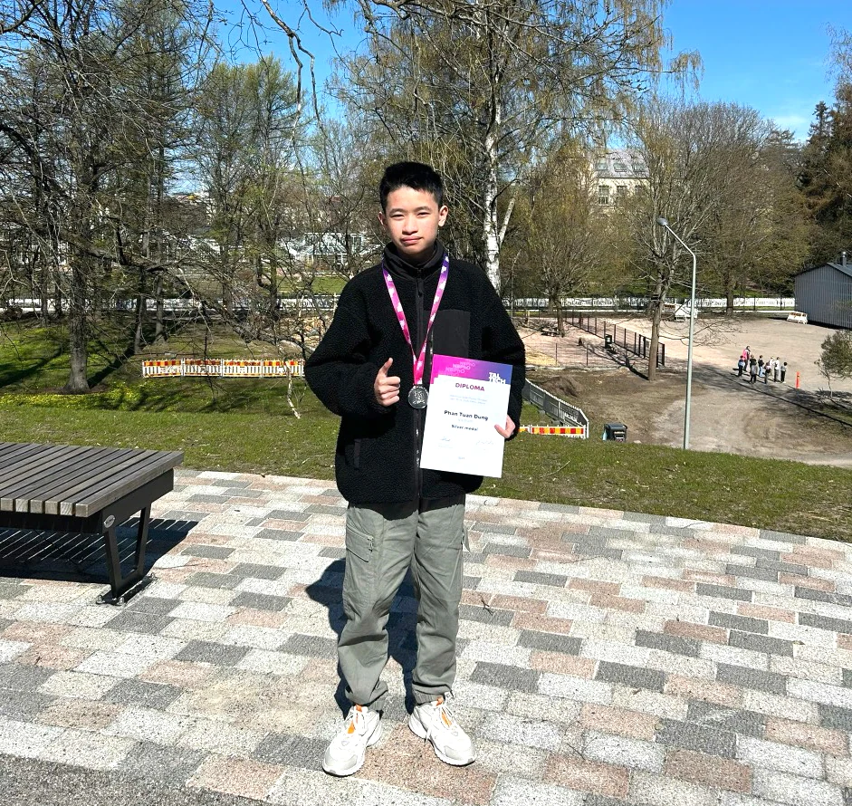 Students of Hung Vuong Gifted High School win Silver Medals at the 2025 Nordic-Baltic Physics Olympiad.