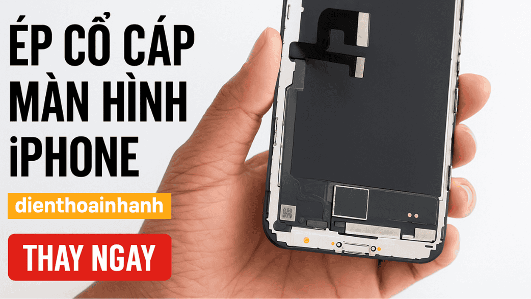 Ở đâu ép cổ cáp màn hình iPhone lấy liền tại TP.HCM?