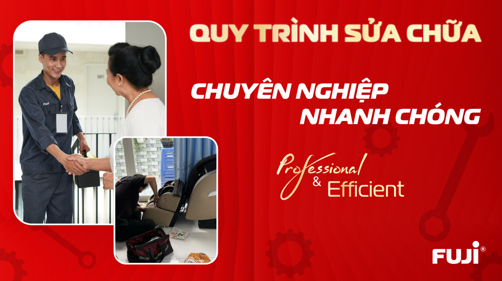Khắc phục sự cố nhanh chóng với dịch vụ sửa ghế massage 24/7 của Fuji