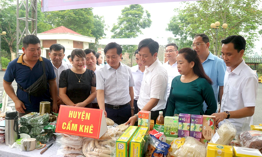 Hơn 170 sản phẩm OCOP tham gia phiên chợ quảng bá, xúc tiến thương mại, kết nối cung cầu sản phẩm tại Tân Sơn