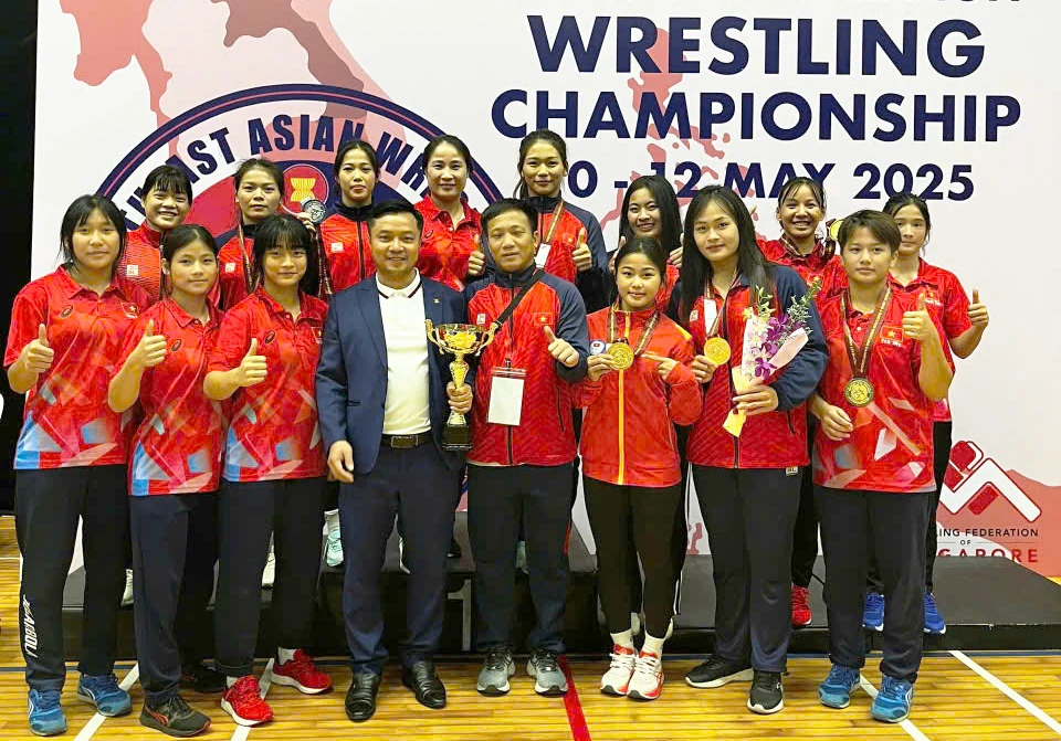 Phu Tho athlete claims Silver at 2025 Southeast Asian Wrestling Championship