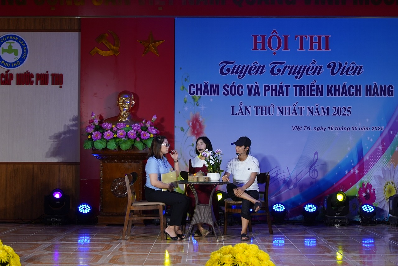 Công ty CP Cấp nước Phú Thọ tổ chức Hội thi tuyên truyền viên chăm sóc và phát triển khách hàng