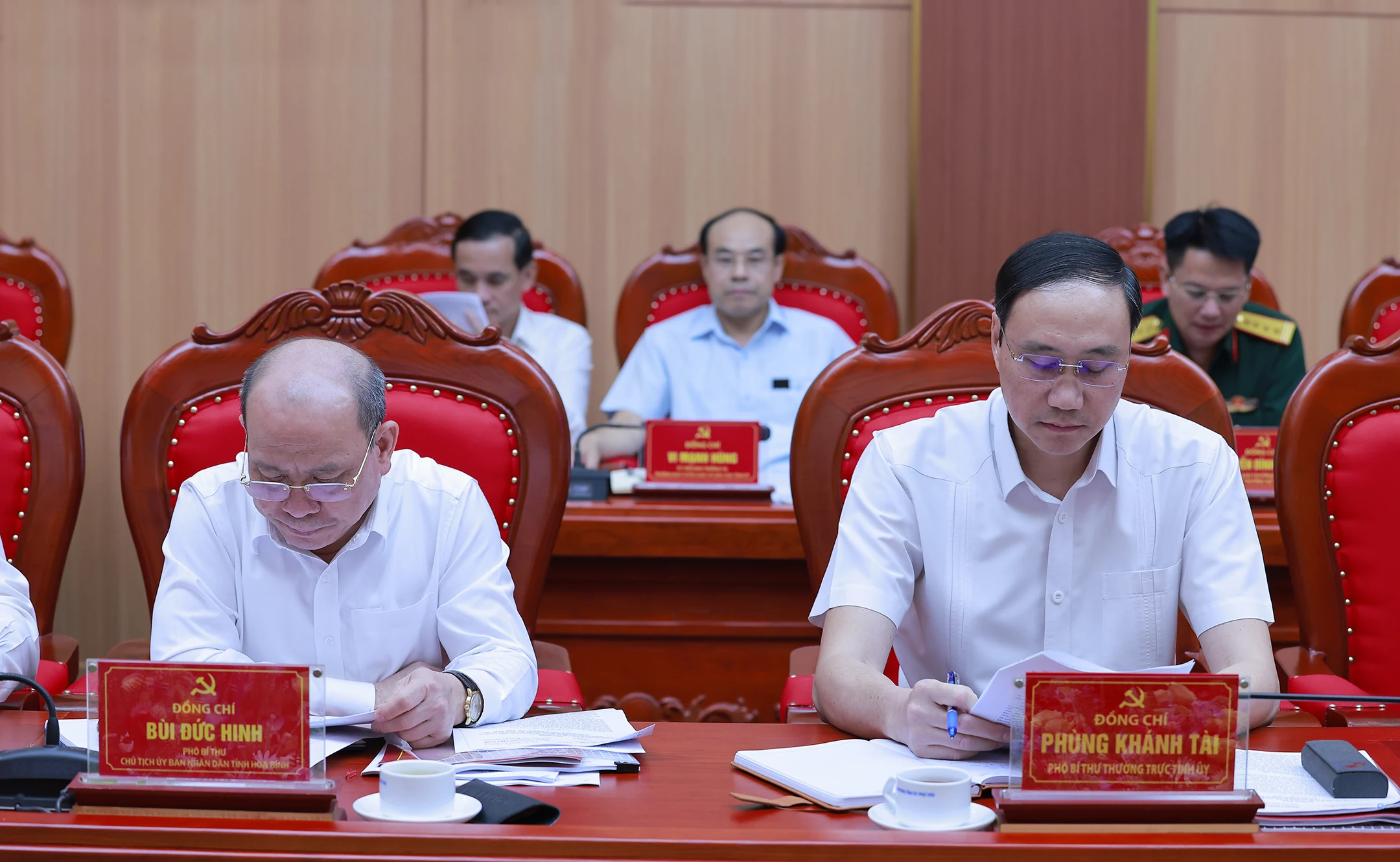Minister of Public Security Luong Tam Quang works with the Standing Committees of the Phu Tho, Vinh Phuc, and Hoa Binh Provincial Party Committees