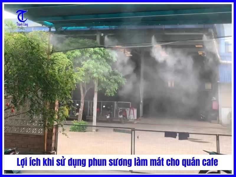 Lắp đặt phun sương quán cafe tại Hà Nội - Phun Sương TC