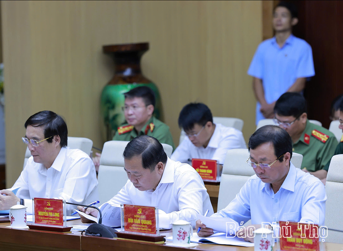 Tổng Bí thư Tô Lâm làm việc với Ban Thường vụ Tỉnh ủy Phú Thọ, Vĩnh Phúc, Hòa Bình