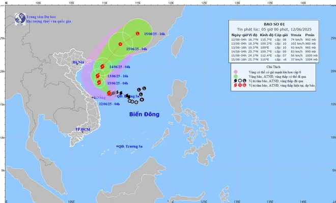 Thời tiết ngày 12/6: Hà Nội có mưa, Trung Bộ và Bắc Tây Nguyên mưa rất to