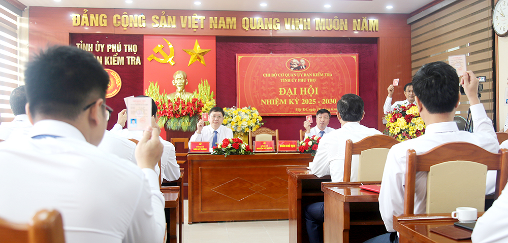 Đại hội Chi bộ cơ quan Uỷ ban Kiểm tra Tỉnh uỷ nhiệm kỳ 2025-2030