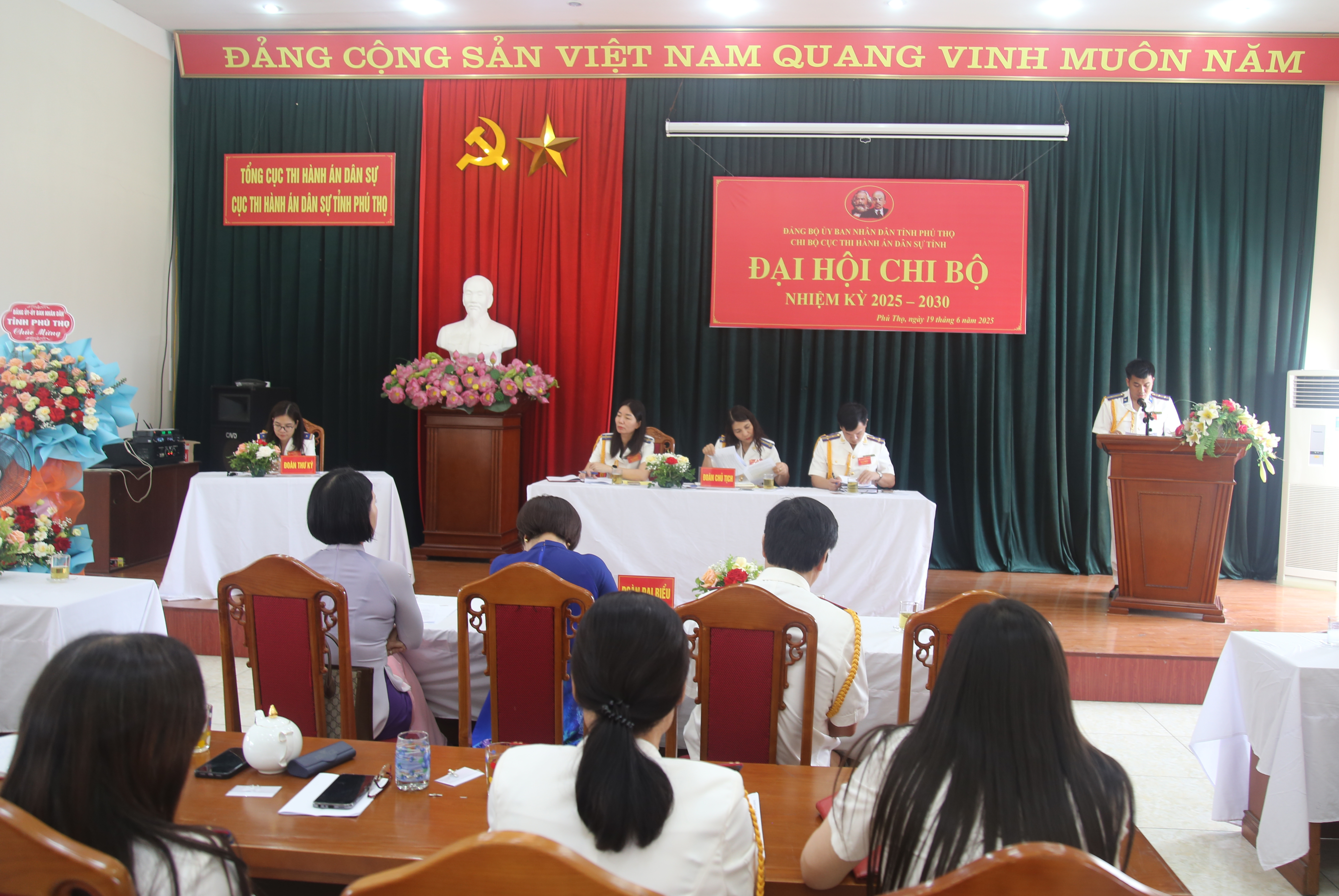 Đại hội Chi bộ Cục Thi hành án dân sự tỉnh nhiệm kỳ 2025 - 2030