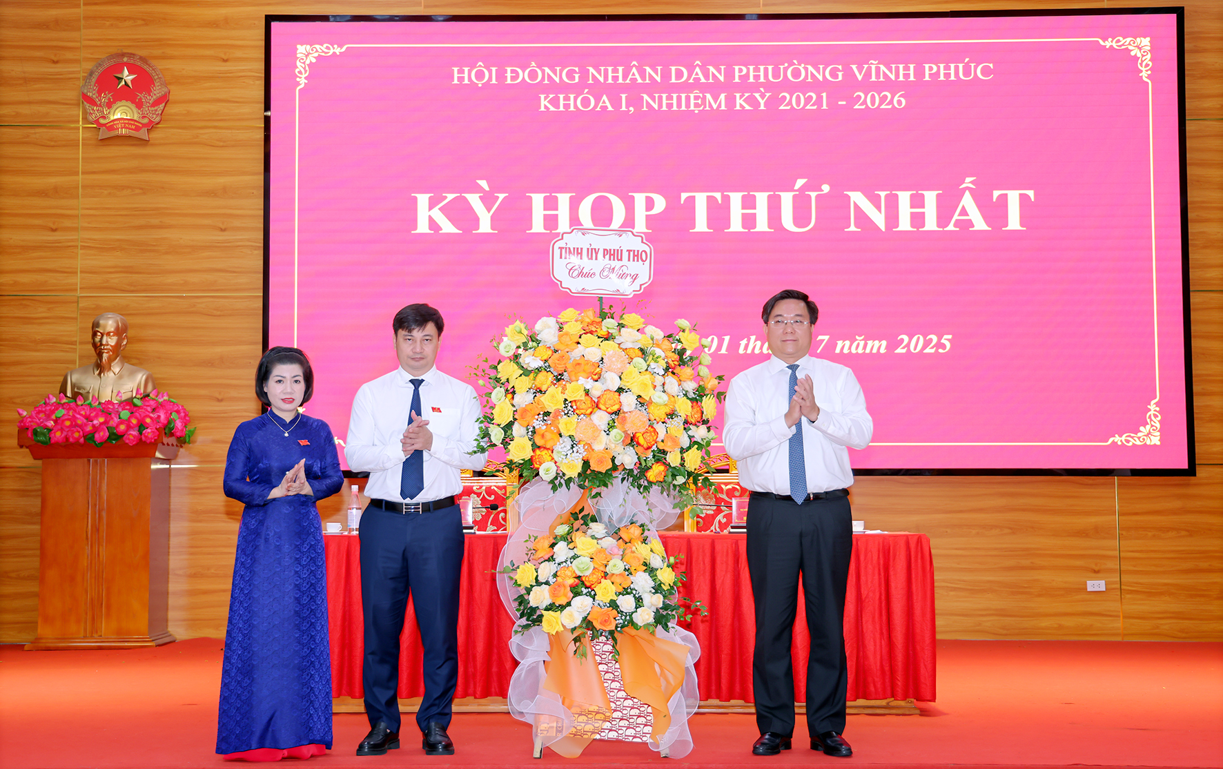 Chủ tịch UBND tỉnh dự Kỳ họp thứ Nhất HĐND phường Vĩnh Phúc